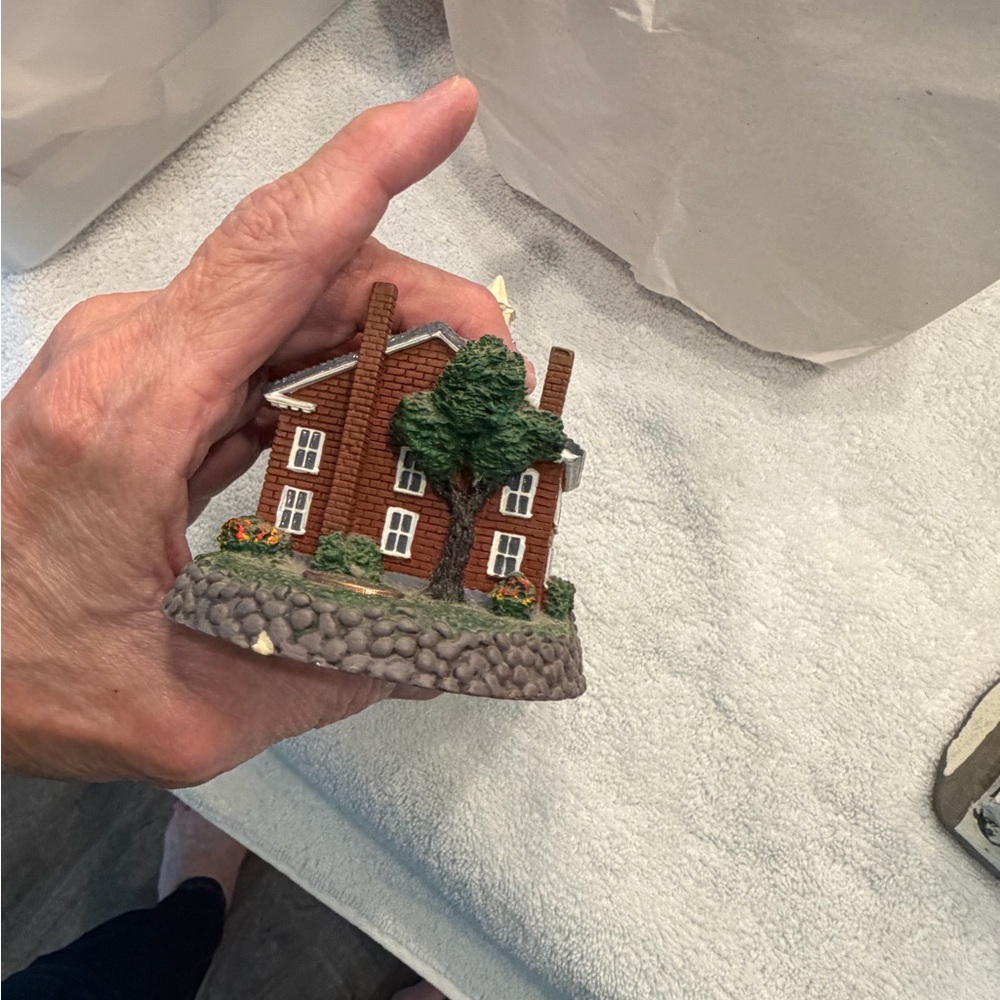 Miniature Brick House Figurine